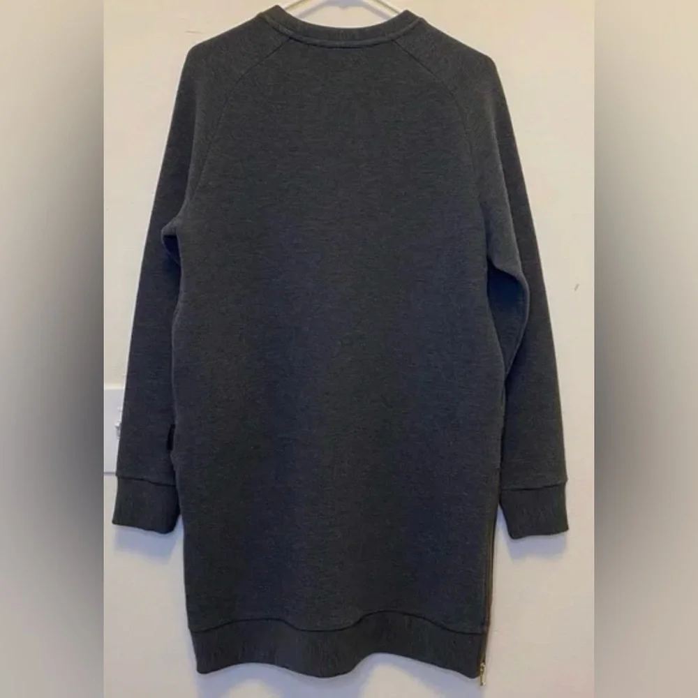 Anthropologie Varley Albert Grey knit Casual Sweater Dress Medium - Picture 7 of 13